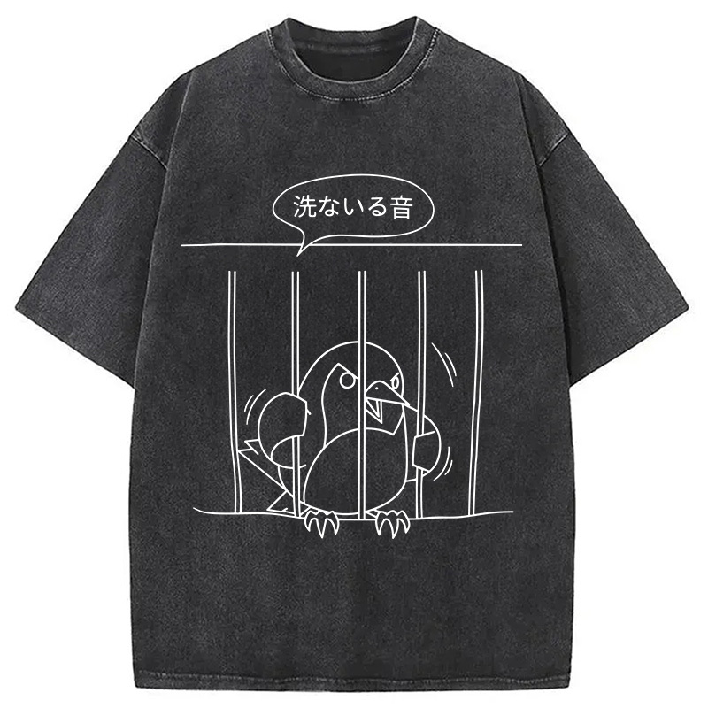 Tokyocanvas Angry Bird Washed T-Shirt