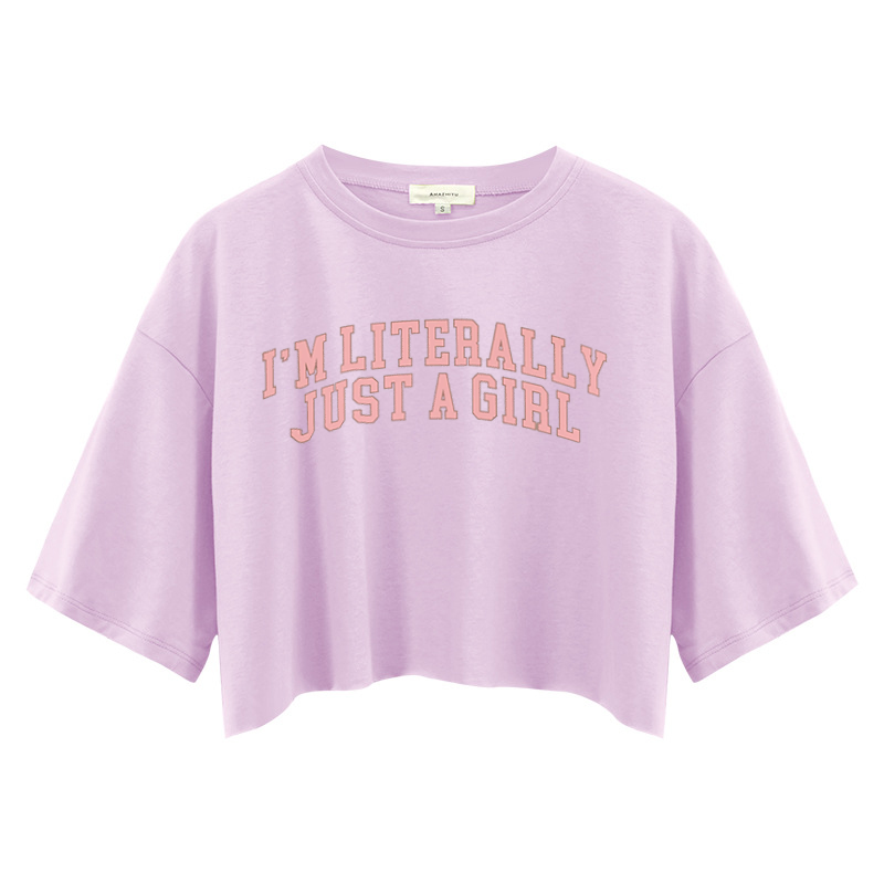 Tokyocanvas I'm Literally Just A Girl Crop Top