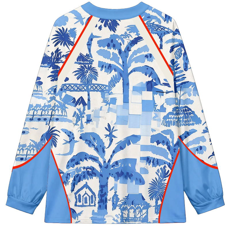 Tokyocanvas Lobster Long Sleeve Graphic Print T-Shirt