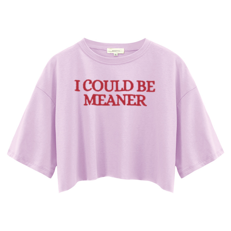 Tokyocanvas I Could Be Meaner Crop Top