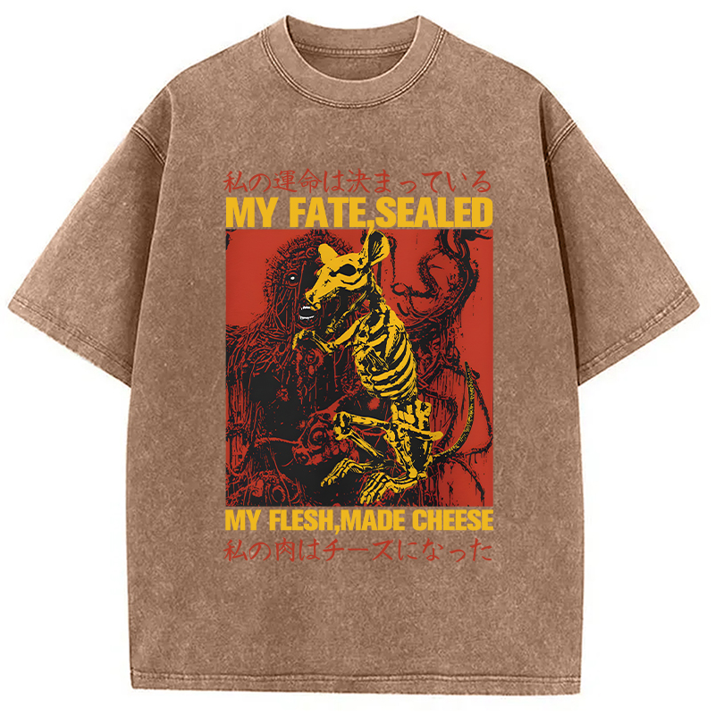 Tokyocanvas Funny Vintage Japanese Rat Washed T-Shirt