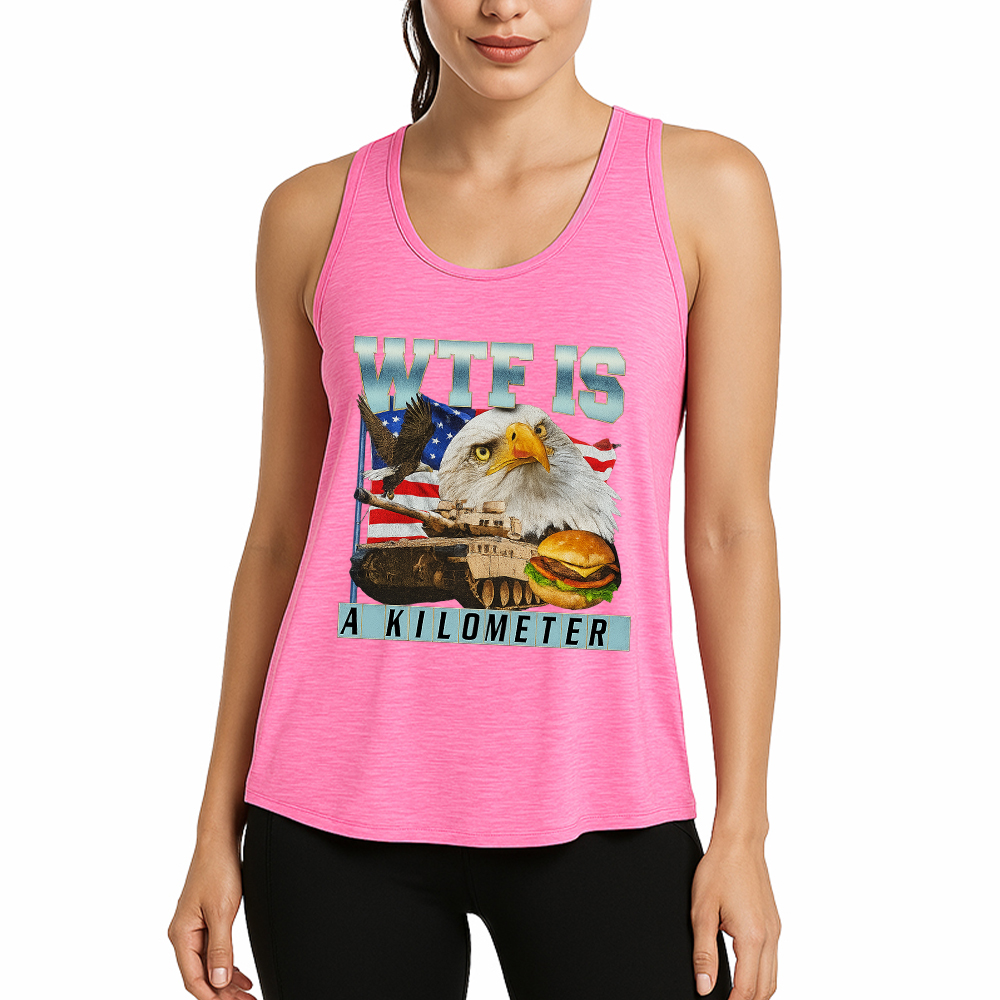 Tokyocanvas WTF Is A Kilometer Meme Fitness Tank