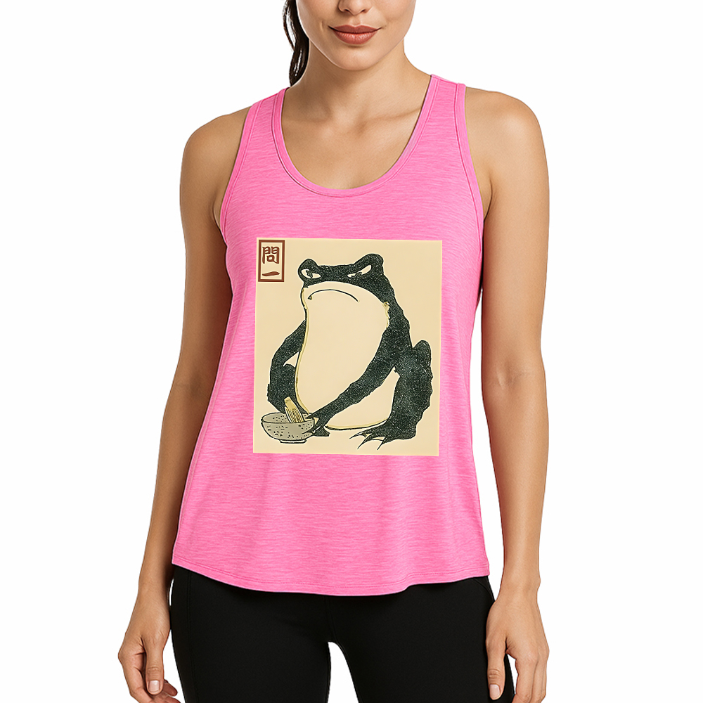 Tokyocanvas Matsumoto Hoji Japanese Frog Fitness Tank