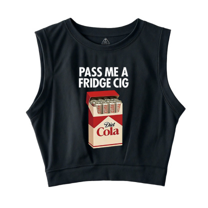 Tokyocanvas I Need A Diet Cola Sleeveless Crop Top