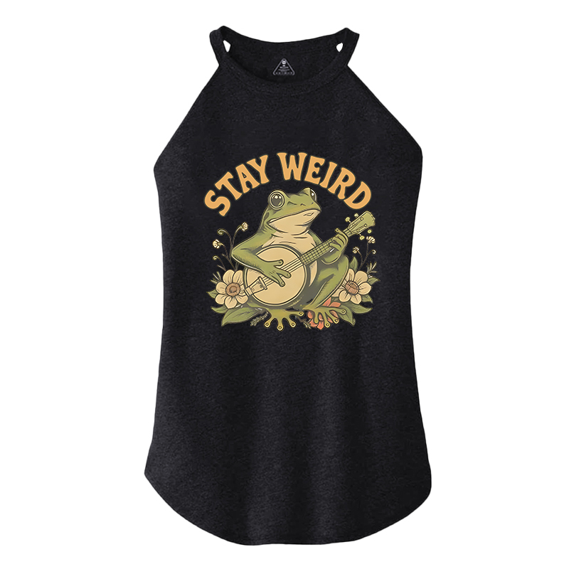 Tokyocanvas Stay Weird Frog Cotton Tank