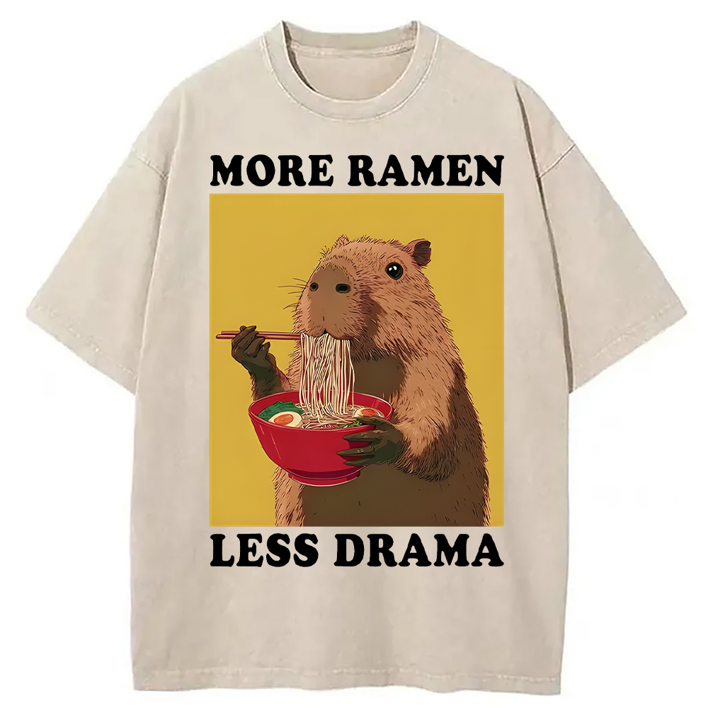 Tokyocanvas Noodles Over Drama Washed T-Shirt