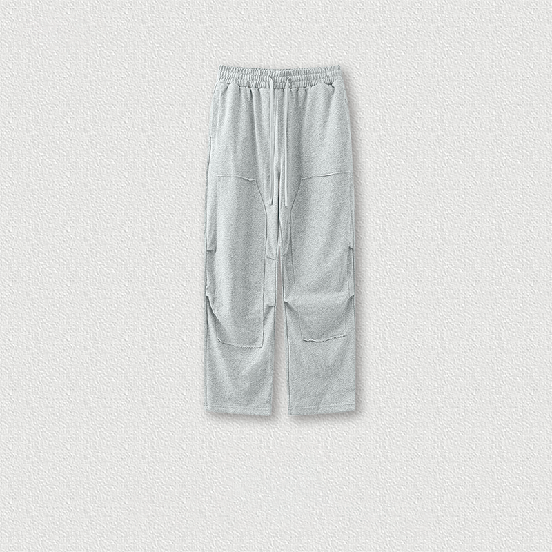 Tokyocanvas Raw-edge Straight-leg Sweatpants