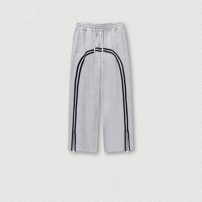 Tokyocanvas Batik Arched-Line Sweatpants