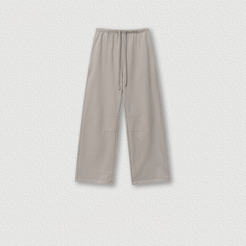 Tokyocanvas Classic Minimalist Curved Sweatpants