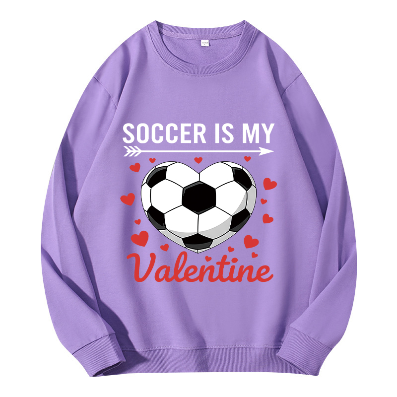 Tokyocanvas Soccer Is My Valentine Classic Sweatshirt
