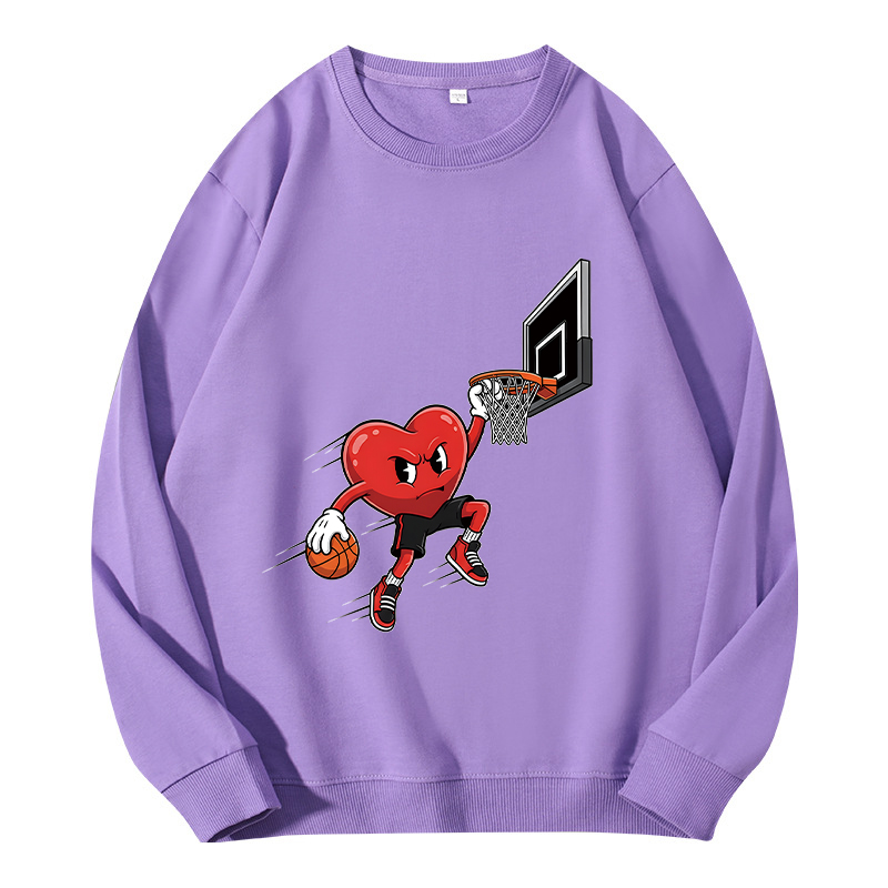 Tokyocanvas Basketball Heart Dunk Valentine Classic Sweatshirt