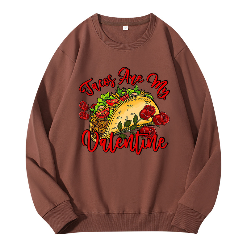 Tokyocanvas Tacos Are My Valentine Classic Sweatshirt