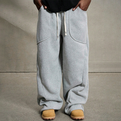 Tokyocanvas Simple Large Pocket Sweatpants