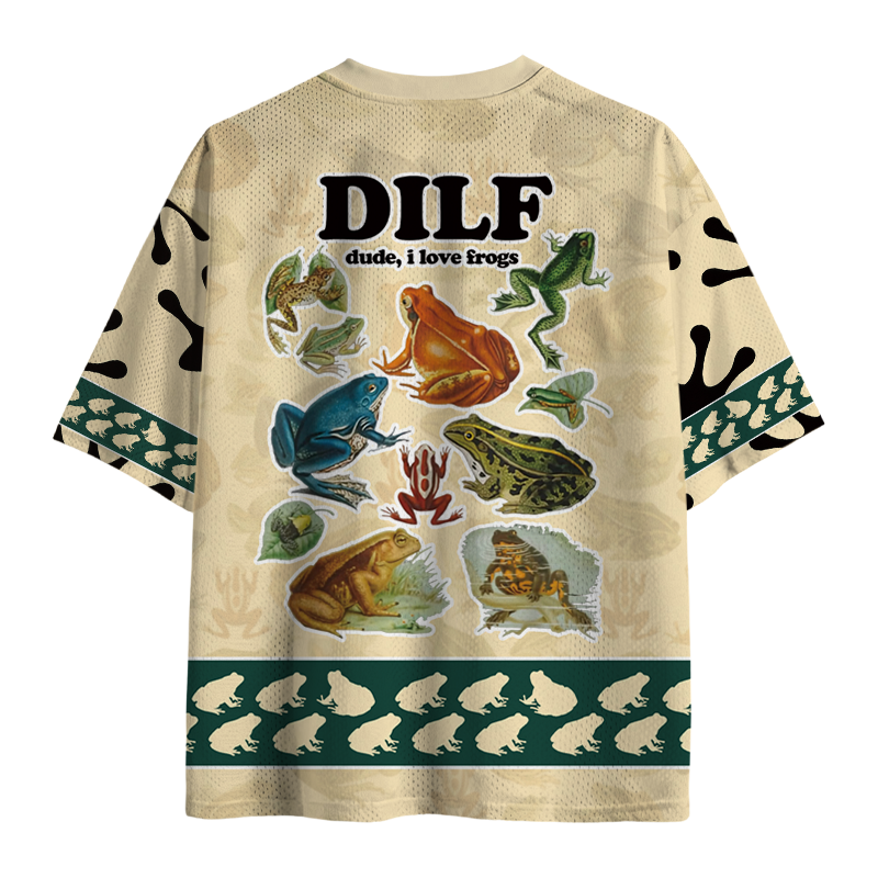Tokyocanvas Dude I Love Frog Mesh Jersey