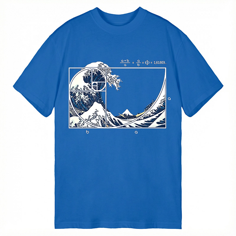Tokyocanvas The Great Fibonacci Wave Classic T-Shirt