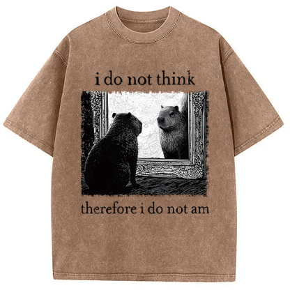 Tokyocanvas Capybara Paradox Washed T-Shirt