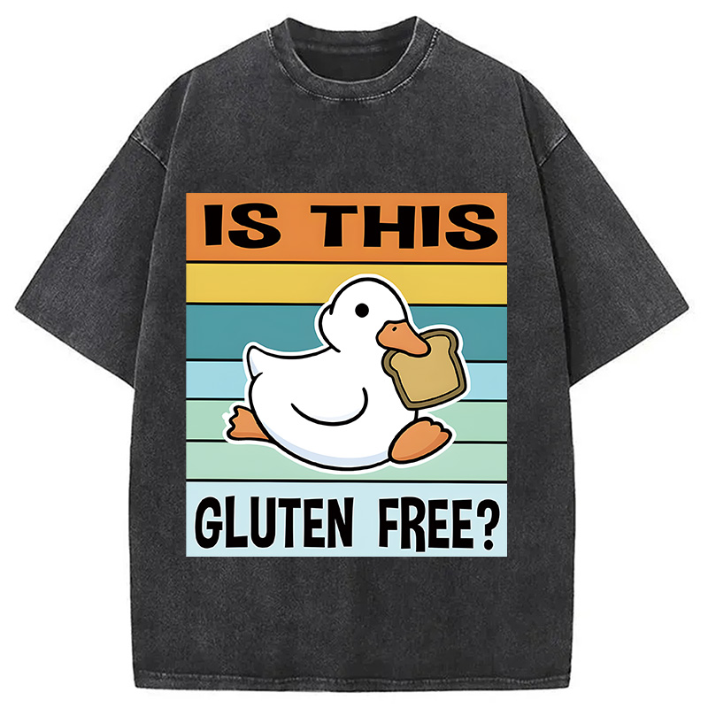Tokyocanvas Is This Gluten Free Meme Washed T-Shirt
