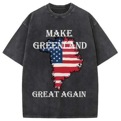 Tokyocanvas Make Greenland Great Again Washed T-Shirt
