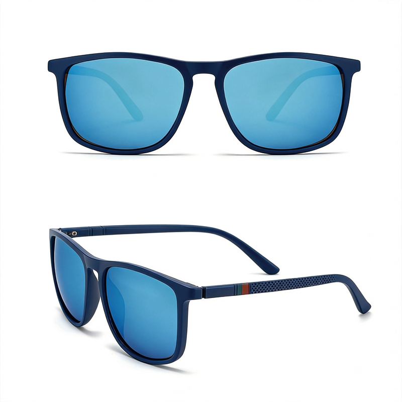Tokyocanvas Retro Blue Sunglasses