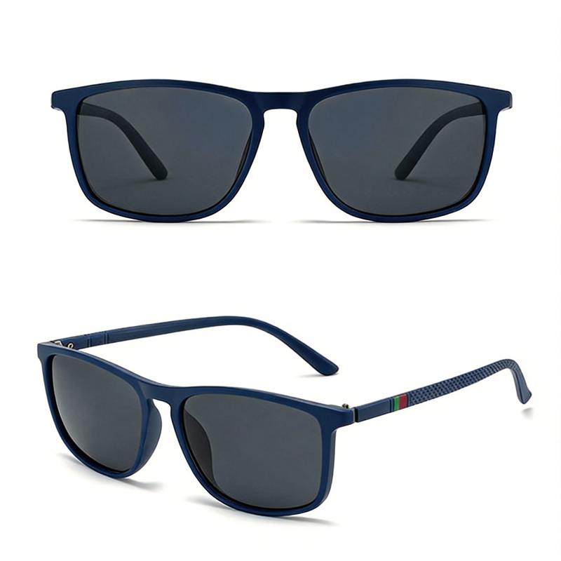 Tokyocanvas Retro Dark Blue Sunglasses