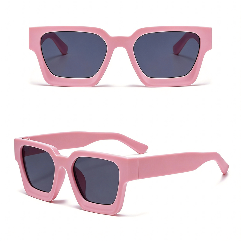 Tokyocanvas Thick-framed Pink Sunglasses