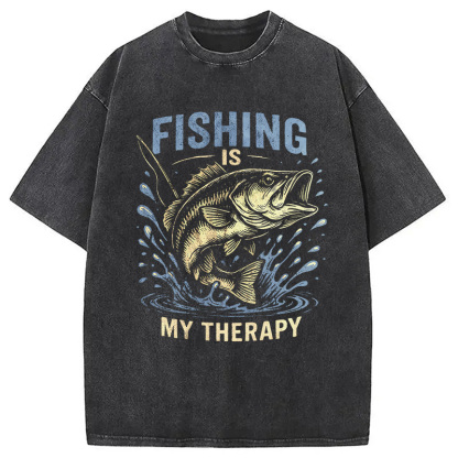 Tokyocanvas Funny Fisherman Washed T-Shirt