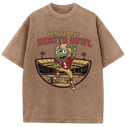 Tokyocanvas Here For The Benito Bowl Washed T-Shirt