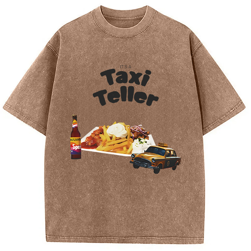 Tokyocanvas It's a Taxi Teller Washed T-Shirt