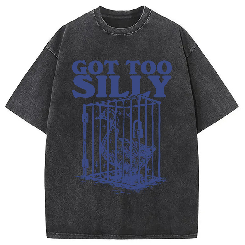 Tokyocanvas Got Too Silly Washed T-Shirt