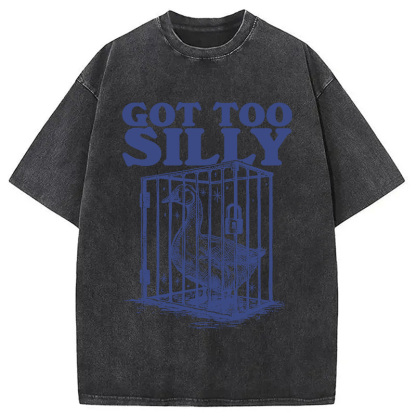 Tokyocanvas Got Too Silly Washed T-Shirt