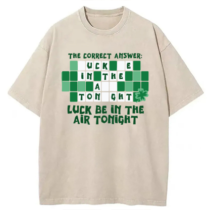 Tokyocanvas Luck Be In The Air Tonight Washed T-Shirt