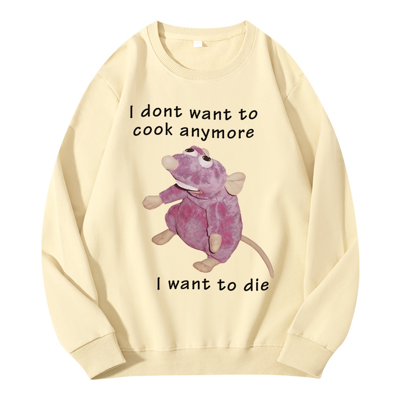 Tokyocanvas I Don't Want To Cook Anymore Classic Sweatshirt