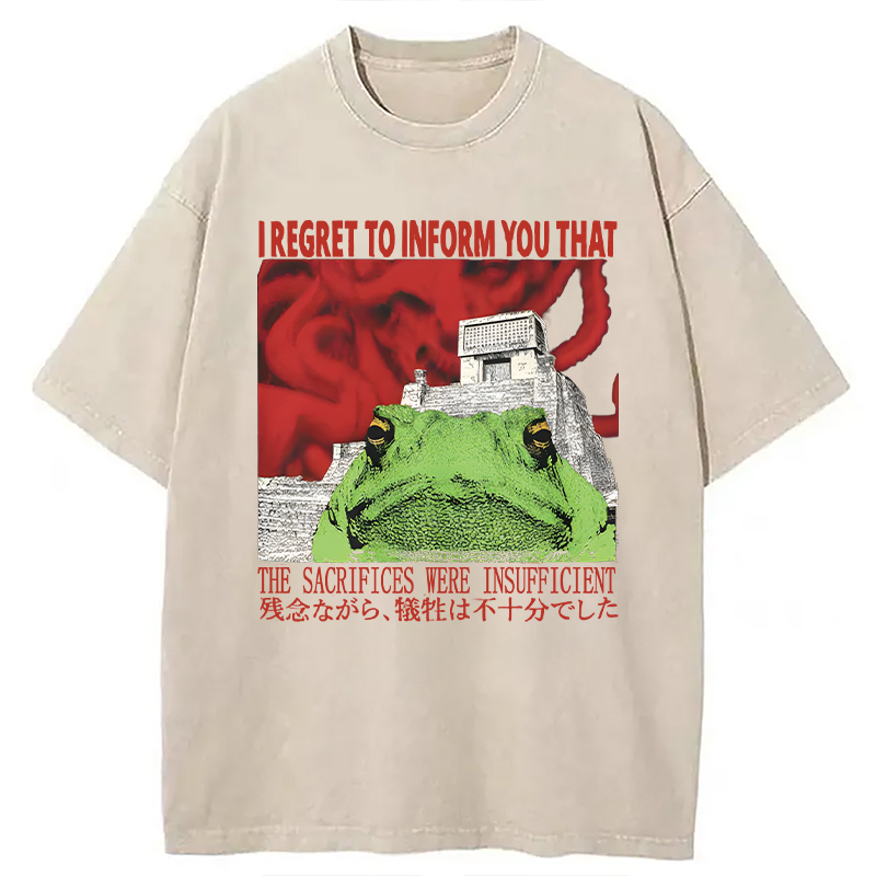 Tokyocanvas The Vibe is Very Off Washed T-Shirt