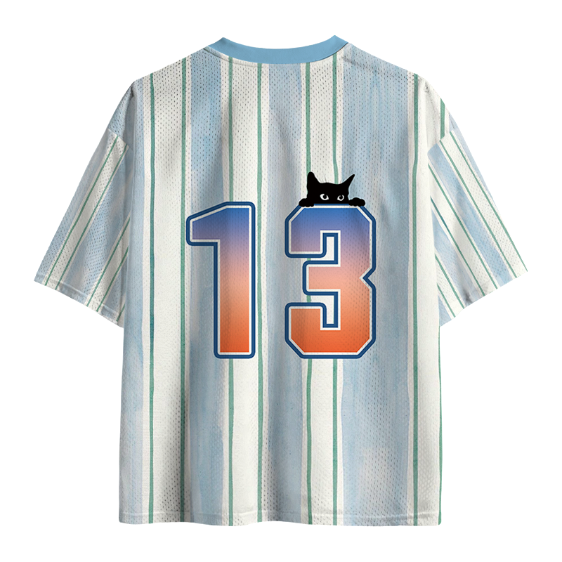 Tokyocanvas I Eat Cement Meme Cat Mesh Jersey