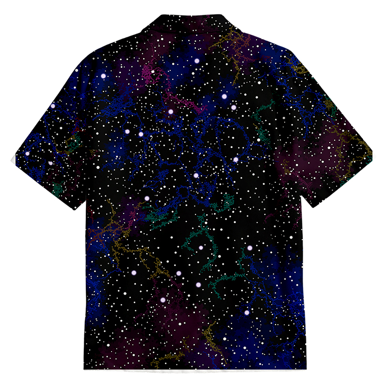 Tokyocanvas Nebula Outer Space Button Up Pocket Shirt