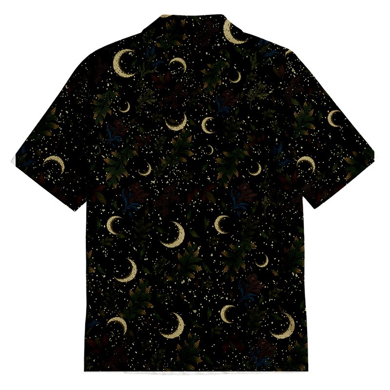 Tokyocanvas Moon Garden Button Up Pocket Shirt