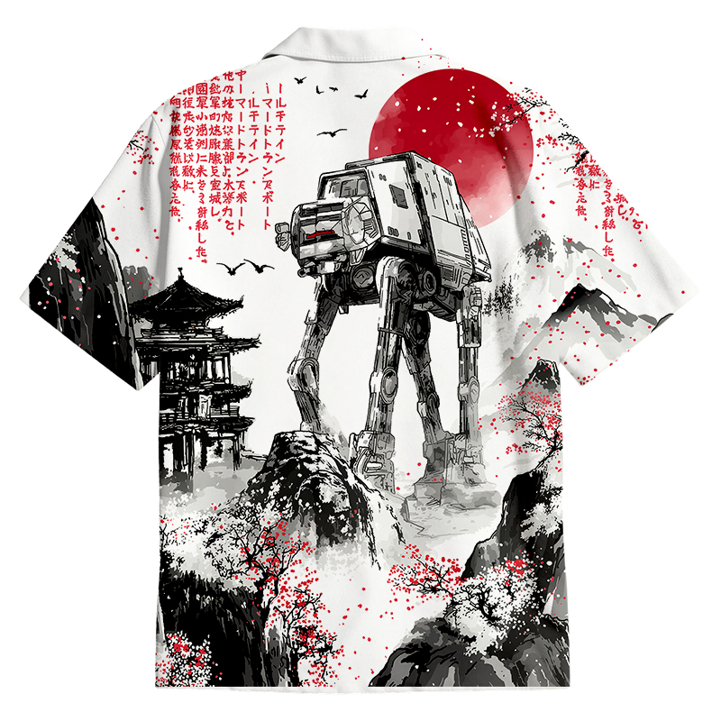 Tokyocanvas Ink Walker Button Up Pocket Shirt