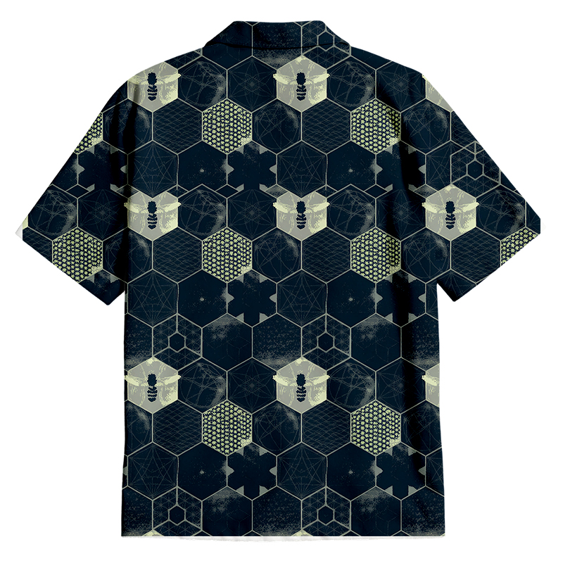 Tokyocanvas The Beauty of Mathematics Geometric Figures Button Up Pocket Shirt