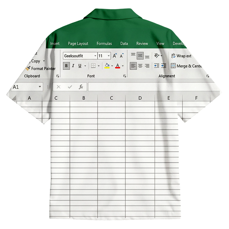Tokyocanvas Excel Funny Work Button Up Pocket Shirt