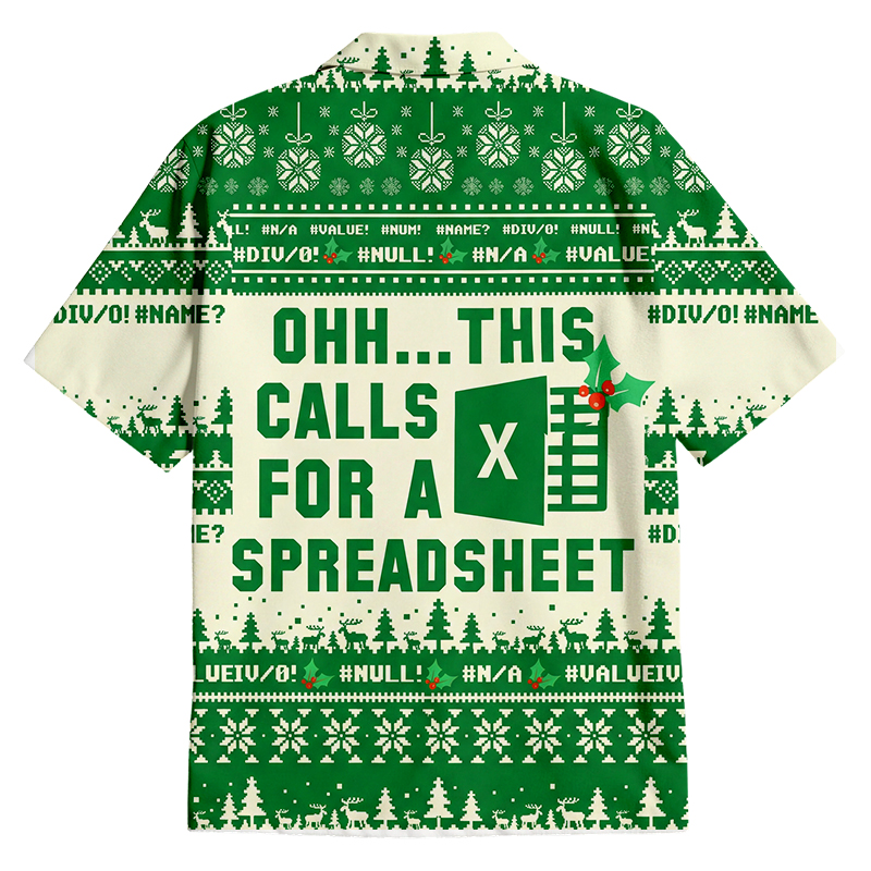 Tokyocanvas Ohh This Calls for a Spreadsheet Button Up Pocket Shirt