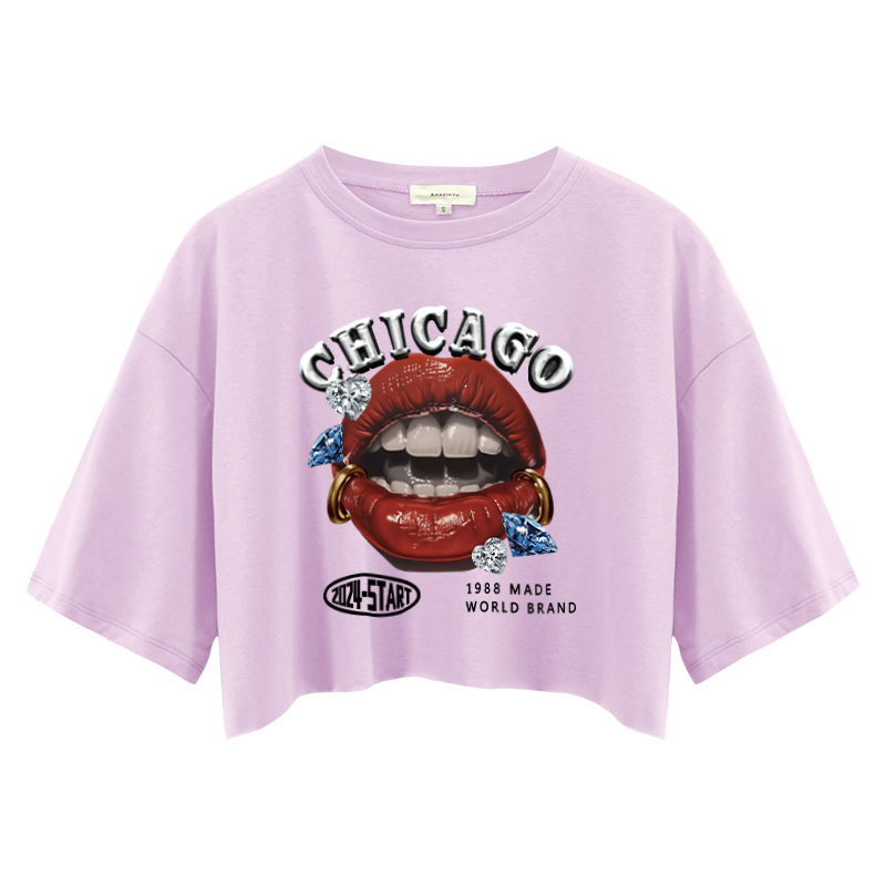 Tokyocanvas Chicago 1988 Made World Brand Crop Top