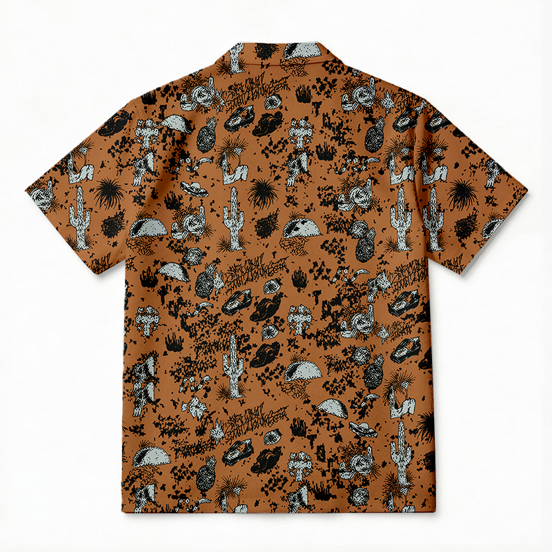 Tokyocanvas Raise Hell Eat Tacos Hawaiian Shirt
