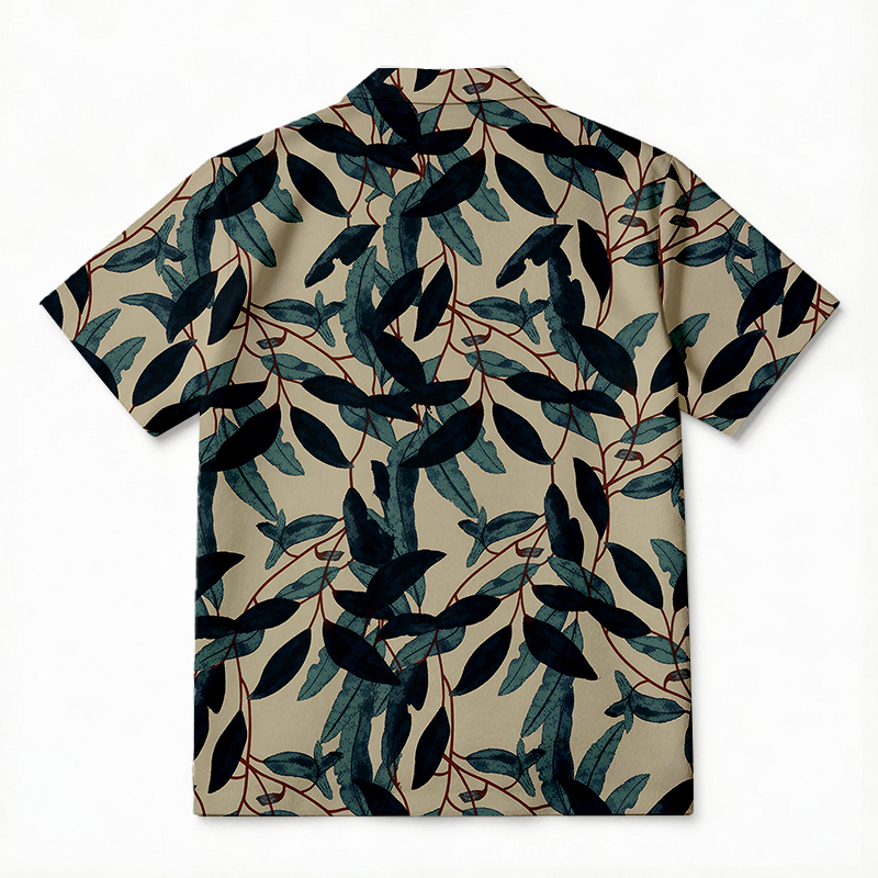 Tokyocanvas Botanical Vine Breeze Hawaiian Shirt