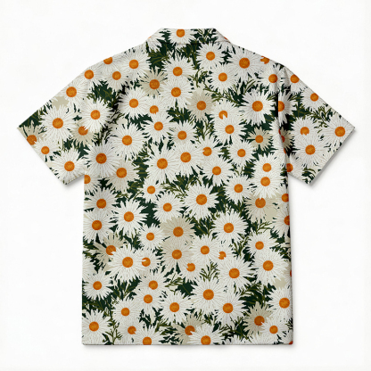 Tokyocanvas Daisy Meadow Bloom Hawaiian Shirt