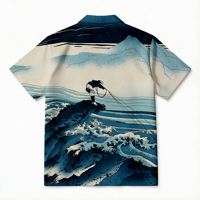Tokyocanvas Koshu Kajikazawa Hawaiian Shirt