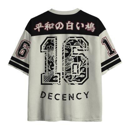 Tokyocanvas Pigeon Was Moved Black Mesh Jersey