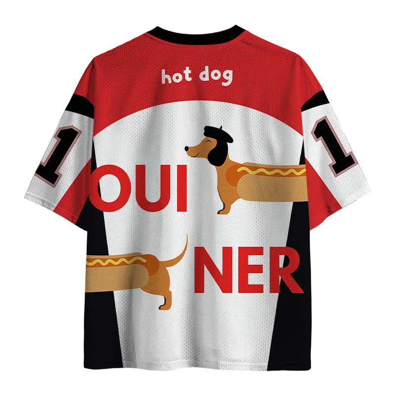 Tokyocanvas Dachshund Mesh Jersey
