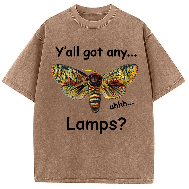 Tokyocanvas Yall Got Any Lamps Moth Washed T-Shirt