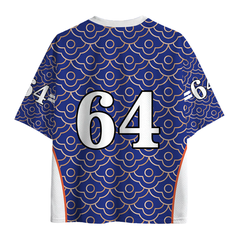 Tokyocanvas Trout Smoking A Cigarette Mesh Jersey