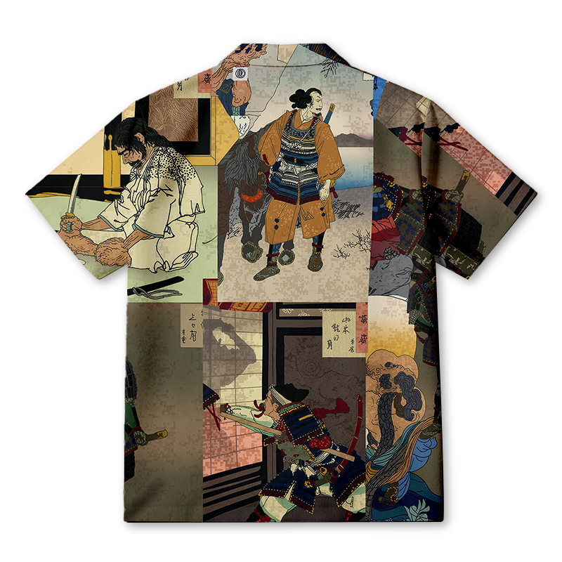Tokyocanvas Samurai Art Hawaiian Shirt